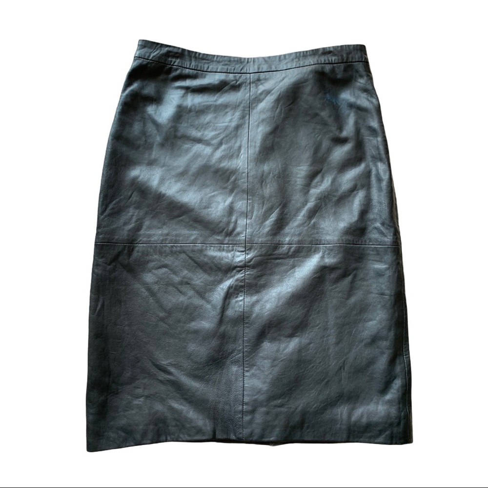 NEW** PURE BLACK LEATHER SKIRT SIZE 8